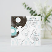 1950のテーマバースデーパーティ招待状 招待状 (スタンド正面)