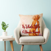 1950のブロンドのビーチby Gil Elvgren クッション (椅子)