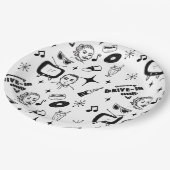 1950のレトログラフィックス懐かしい誕生日 ペーパープレート (アングル)