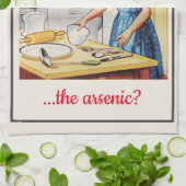 1950のヴィンテージおもしろい殺人主婦料理 キッチンタオル (折り畳み)