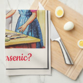 1950のヴィンテージおもしろい殺人主婦料理 キッチンタオル (四つ折り)