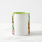 1950のヴィンテージクリスマスガールベーキングCookie マグカップ (中央)