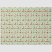 1950のヴィンテージクリスマスシリーズデザイン4 薄葉紙 (正面)