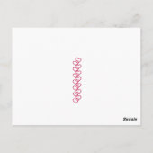 1950のヴィンテージリトルオランダガールバレンタイン ポストカード (裏面)