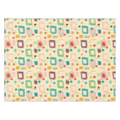 1950の原子パターン テーブルクロス (正面(横))