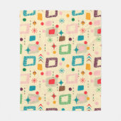 1950の原子パターン フリースブランケット (正面)