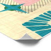 1950の原子パターン ポスター (角)