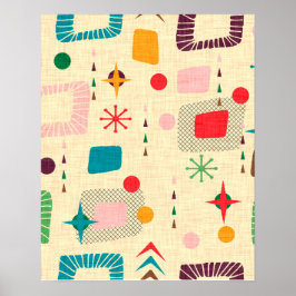 1950の原子パターン ポスター