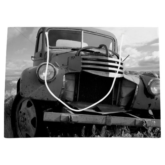 1950のChevy Truckフォト抱き枕 ラージペーパーバッグ (正面)