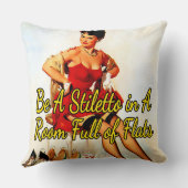 1950のTry on shoes by Gil Elvgren クッション (裏面)