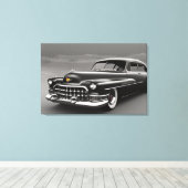 1950クラシックカーキャンバス印刷 キャンバスプリント (インサイチュ (ウッドフロア))