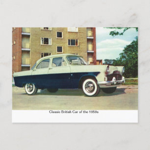 1950クラシック年代のイギリス車 ポストカード