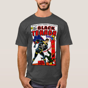 1950クラシック年代のブラック・テロTシャツ Tシャツ