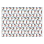 1950クリスマスヴィンテージレディ テーブルクロス (正面(横))