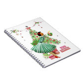 1950クリスマスヴィンテージレディ ノートブック (右側)