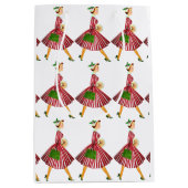 1950クリスマスヴィンテージレディ ミディアムペーパーバッグ (正面)