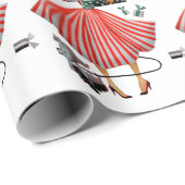 1950クリスマスヴィンテージレディ ラッピングペーパー (ロールコーナー)