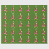 1950クリスマスヴィンテージレディ ラッピングペーパー (フラット)