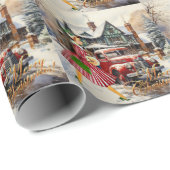 1950クリスマスヴィンテージレディ ラッピングペーパー (ロールコーナー)