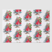 1950クリスマスヴィンテージレディ 薄葉紙 (正面)