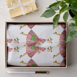 1950クリスマスヴィンテージレディ 薄葉紙