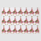 1950クリスマスヴィンテージレディ 薄葉紙 (正面)