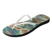 1950ドールハワイの地図ジョセフ・フェアー油絵を描 ビーチサンダル (アングル)