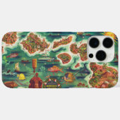 1950ドールハワイの地図ジョセフ・フェアー油絵を描 Case-Mate iPhoneケース (裏面 (横))