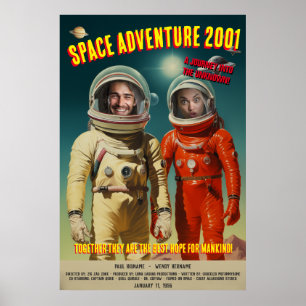 1950パーソナライズされたのSci-Fi宇宙冒険を作成 ポスター