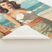 1950ビーチガール シェルパブランケット (3/4)