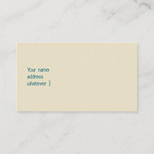 1950ビーチガール 名刺 (裏面)