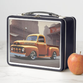 1950ピックアップトラック金属弁当箱 メタルランチボックス