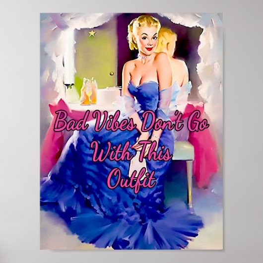 1950ピンナップモービエスタードレッシングルームby Gil Elvgren ポスター (正面)