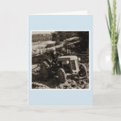 1950ファーガソントラクターフィンランド誕生日カード カード (正面)