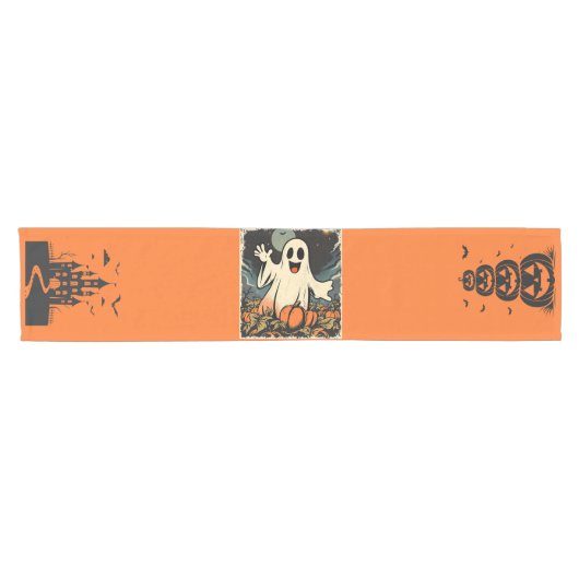 1950フレンドリー年代頃の「幽霊」レプリカ ショートテーブルランナー (横)