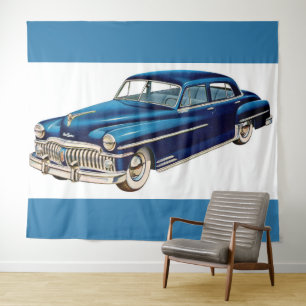 1950ブルーデソトプリント タペストリー