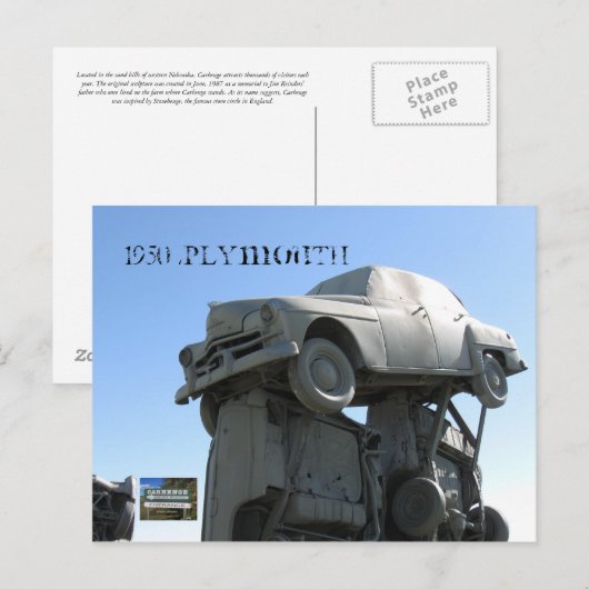 1950プリマス ポストカード (正面/裏面)