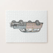 1950マーキュリーウディーステーションワゴン – 青 ジグソーパズル (横)