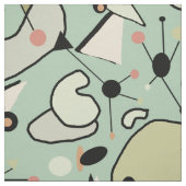 1950モダン年代半ば原子及び形オーガニック状 ファブリック (見本)