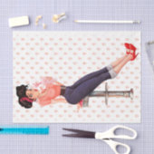 1950ロカビリーピンナップミルクシェイクマーヴンデクページ 薄葉紙 (クラフト)