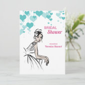 1950ヴィンテージウェディングブライダルシャワー 招待状 (スタンド正面)