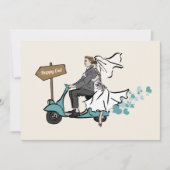 1950ヴィンテージウェディング招待状 招待状 (正面)