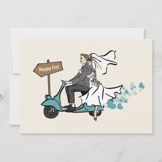 1950ヴィンテージウェディング招待状 招待状 (正面)