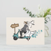 1950ヴィンテージウェディング招待状 招待状 (スタンド正面)