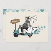 1950ヴィンテージウェディング招待状 招待状 (正面/裏面)