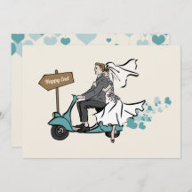 1950ヴィンテージウェディング招待状