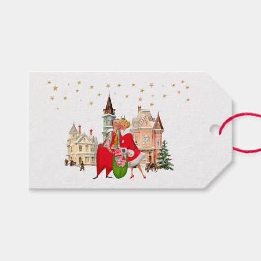 1950ヴィンテージカップル ギフトタグ (正面(横))