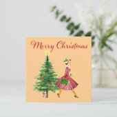 1950ヴィンテージクリスマスレディ シーズンカード (スタンド正面)