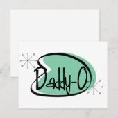 1950ヴィンテージパパDADDY-0グリーティングカード ポストカード (正面/裏面)