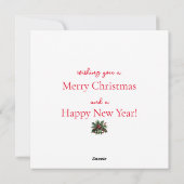 1950ヴィンテージレディークリスマスグリーティング シーズンカード (裏面)